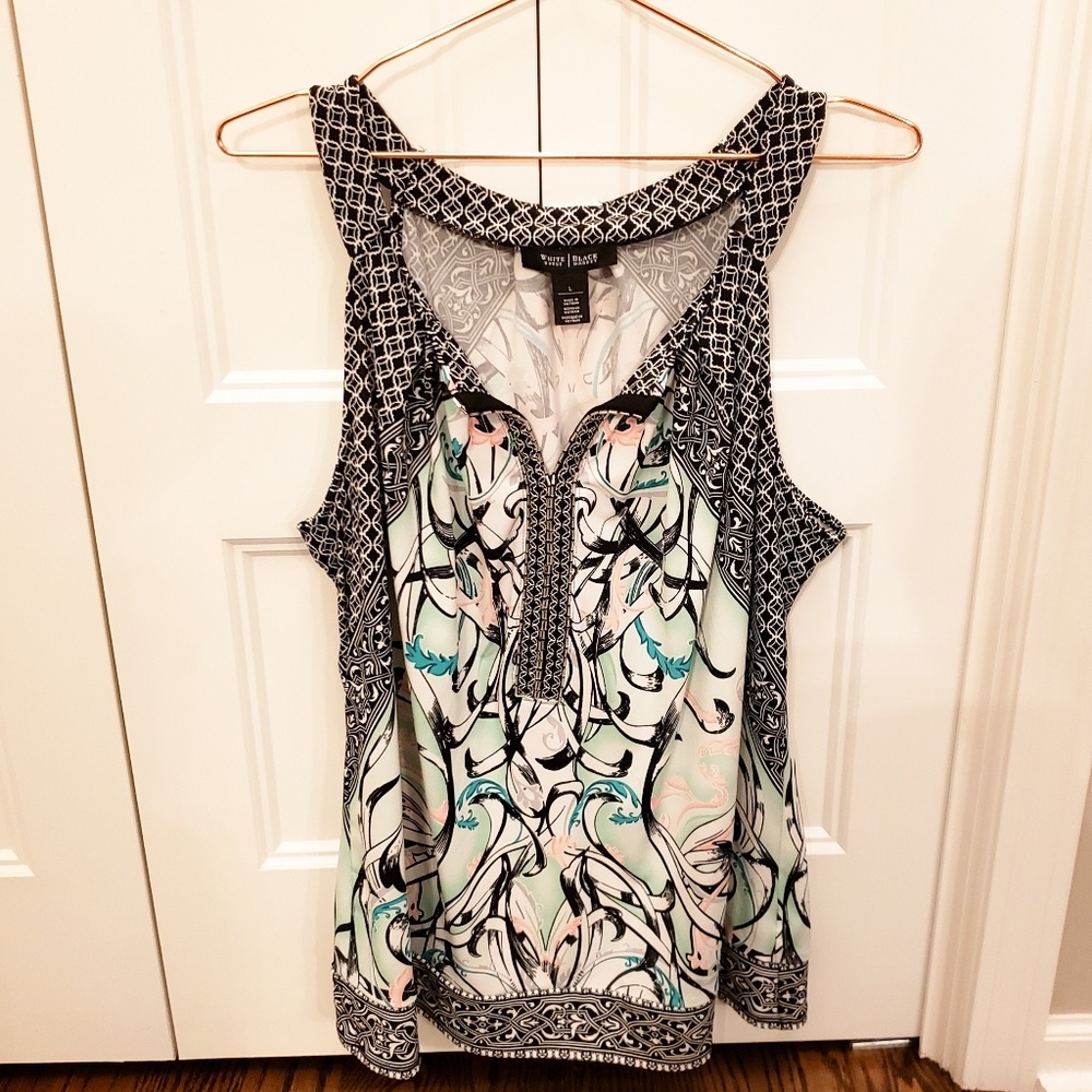 White House Black Market | Floral Blouse